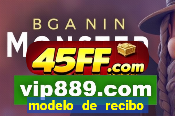 modelo de recibo de pagamento word